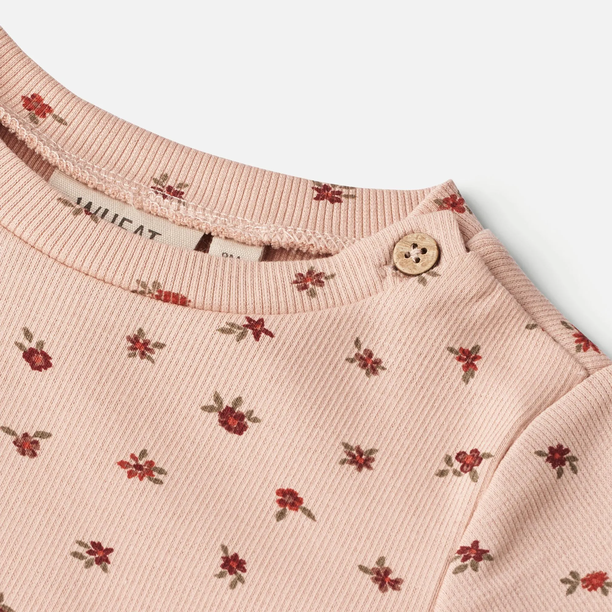Jersey Dress Ryle | Baby - pink sand flowers Wheat
