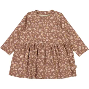 Jersey Dress Sessa - vintage rose flowers Wheat