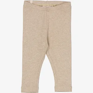 Jersey Leggings | Baby - cappuccino melange Wheat