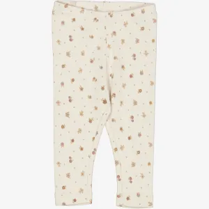 Jersey Leggings | Baby - chalk flowers Wheat