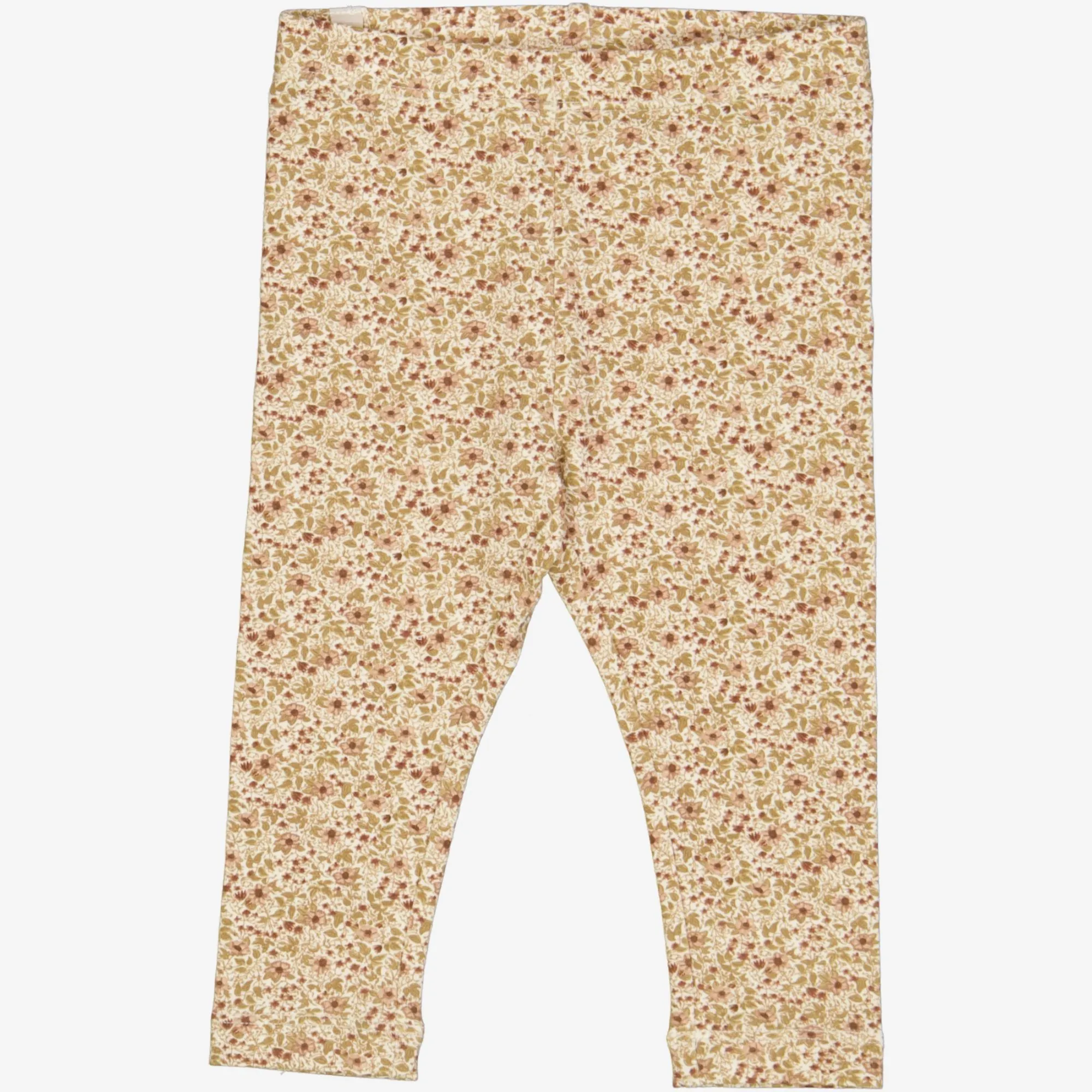 Jersey Leggings | Baby - eggshell flowers Wheat