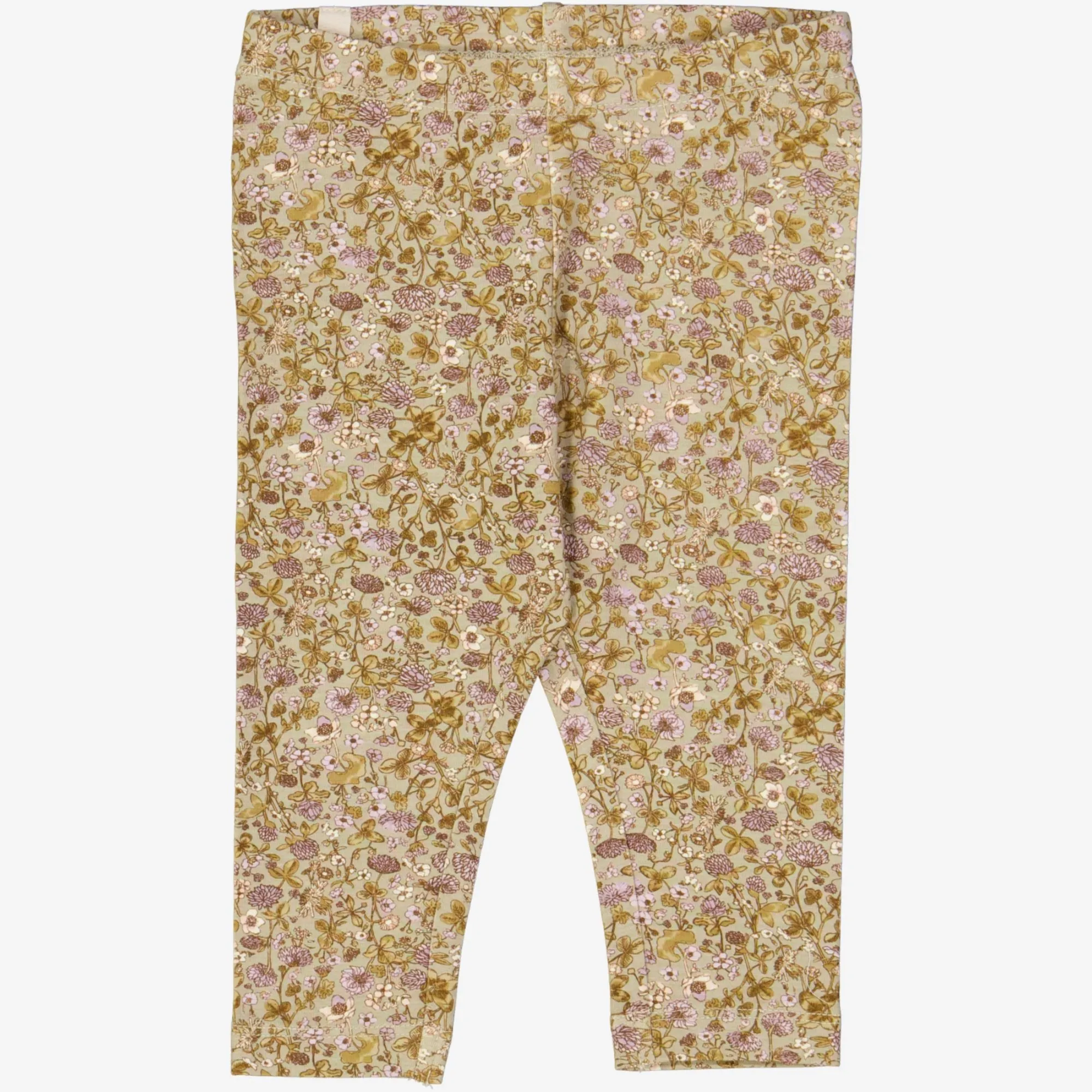 Jersey Leggings | Baby - fossil flowers Wheat