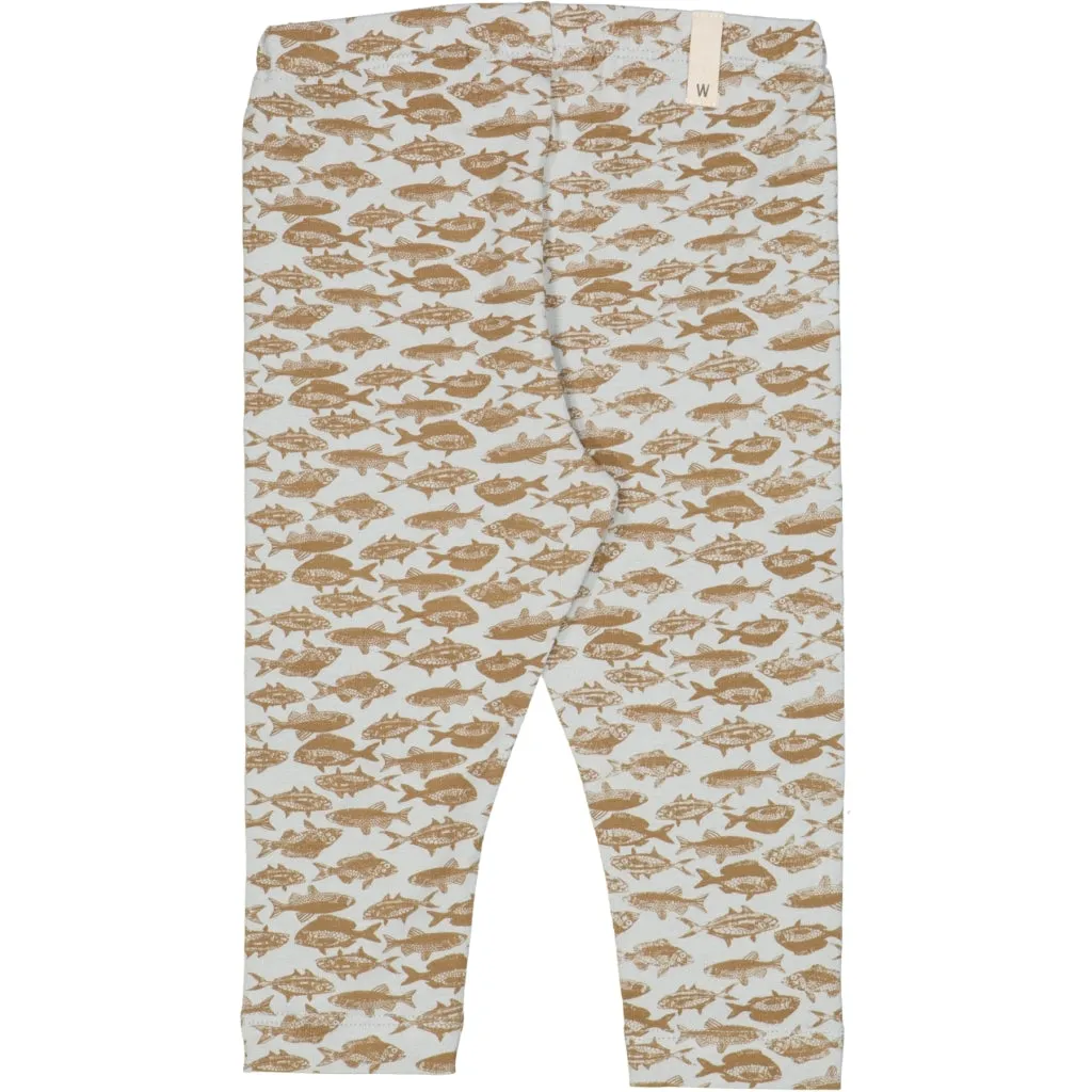 Jersey Leggings - dusty dove fish Wheat