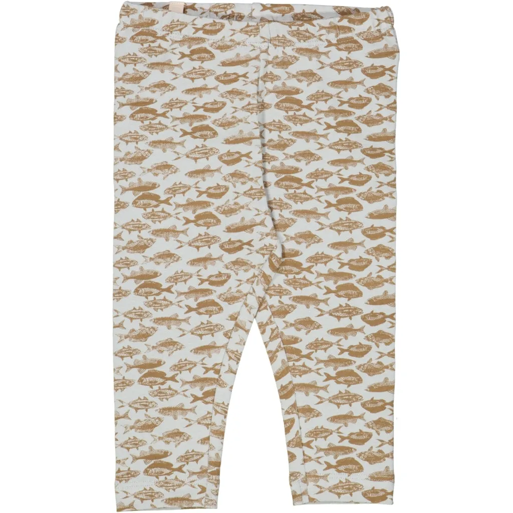 Jersey Leggings - dusty dove fish Wheat