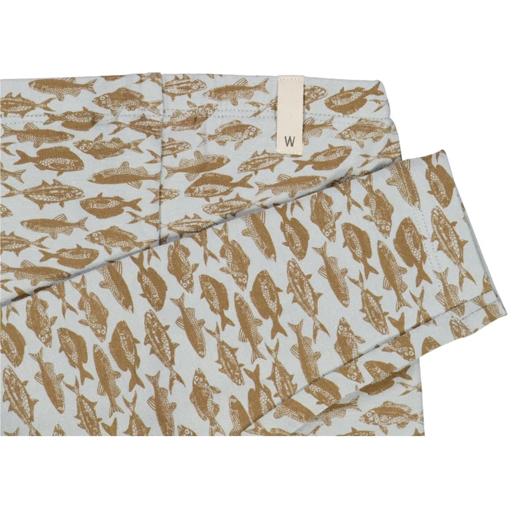 Jersey Leggings - dusty dove fish Wheat