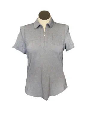 Jofit Blue Denim Blue Short Sleeve Women's Golf Polo Size XL MSP$90
