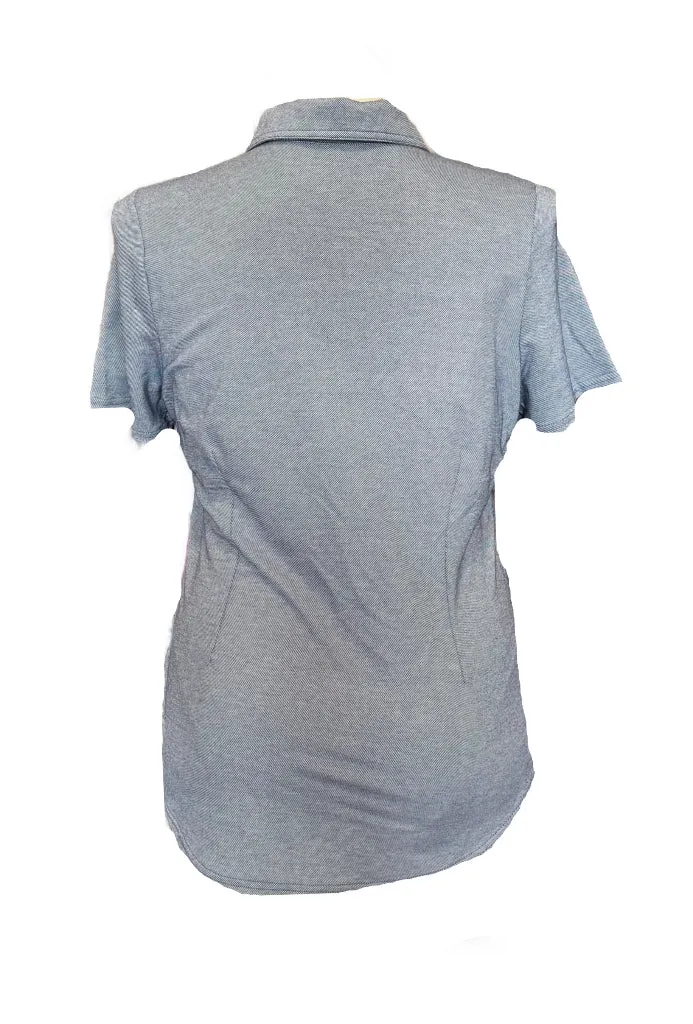 Jofit Blue Denim Blue Short Sleeve Women's Golf Polo Size XL MSP$90