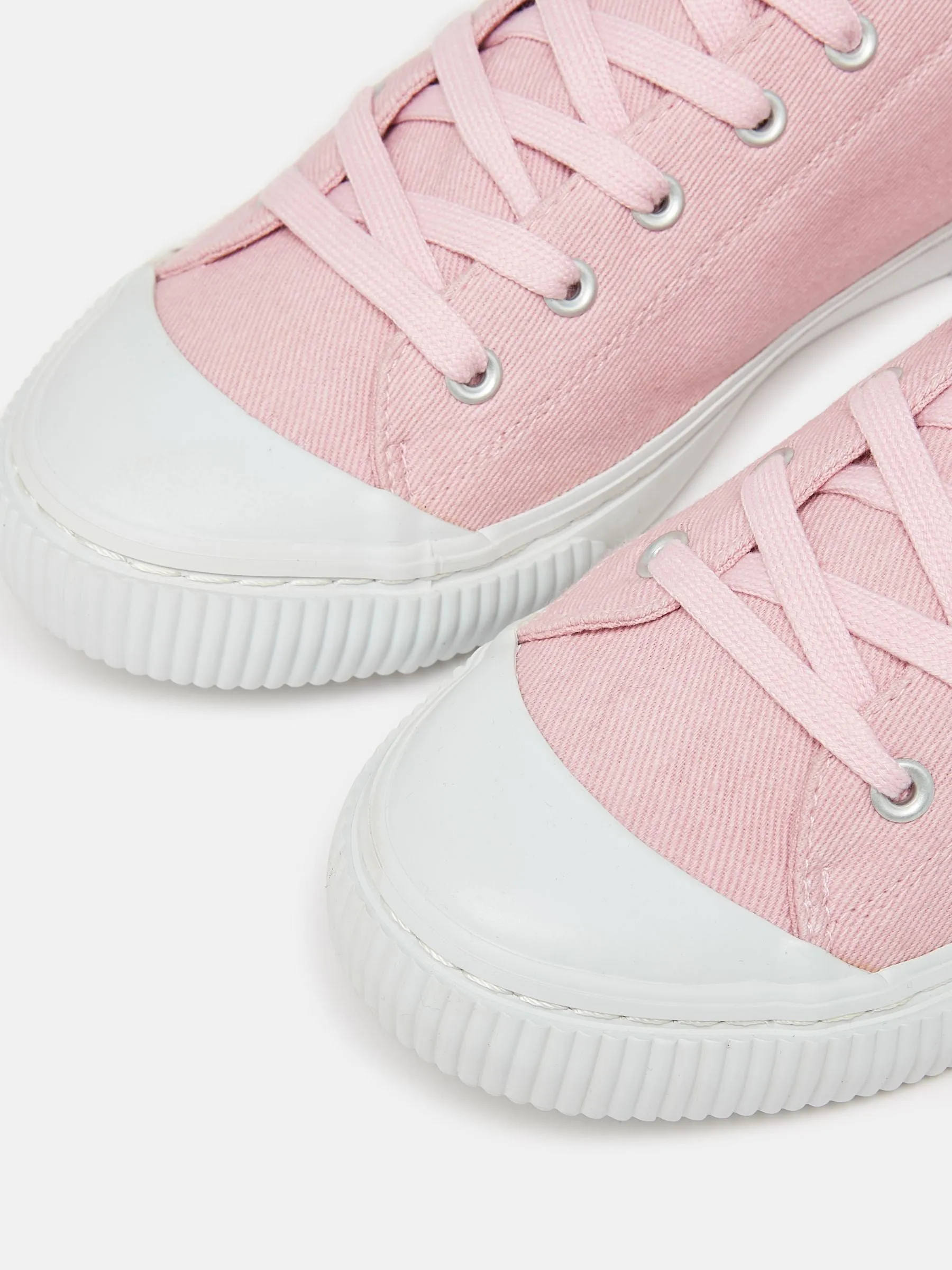 Joules Coast Pump Canvas Trainers
