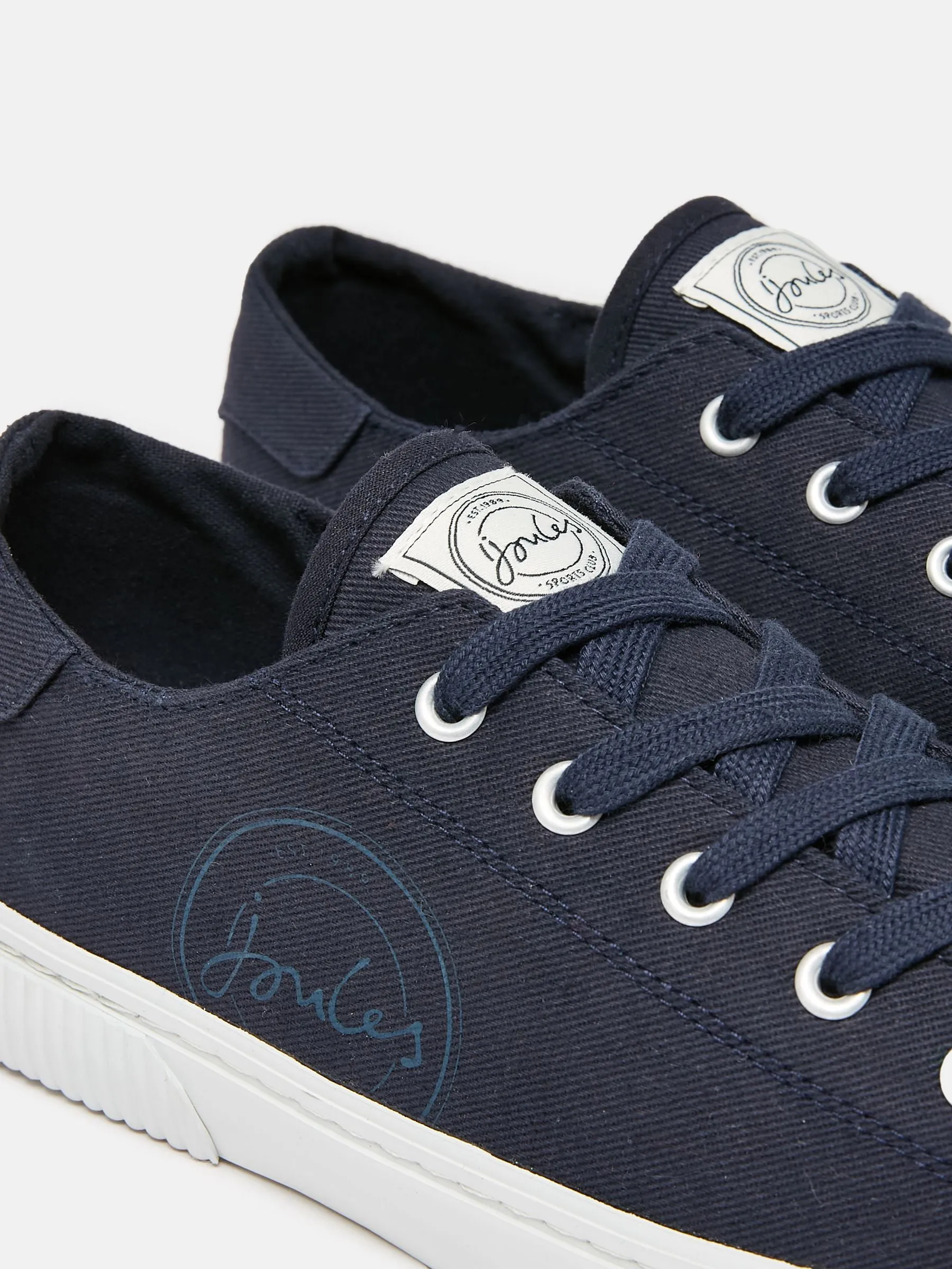 Joules Coast Pump Canvas Trainers