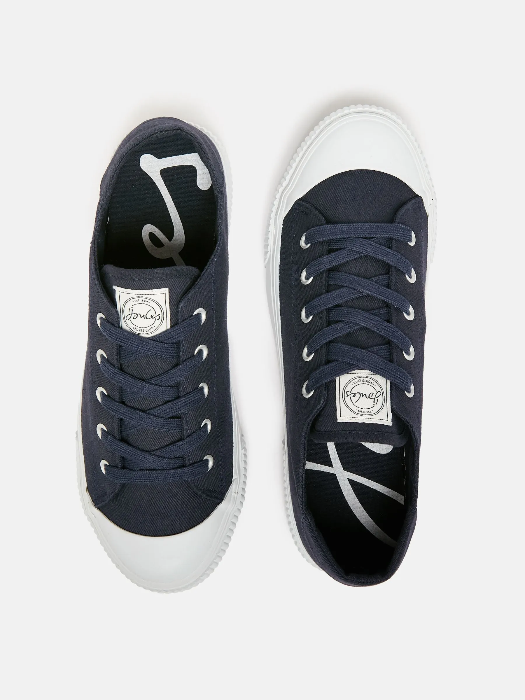 Joules Coast Pump Canvas Trainers