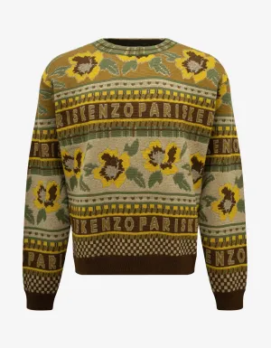 Kenzo Yellow Fair Isle Sweater