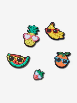 Kids Cute Fruit with Summer Jibbitz 5 Pack in Multicolour