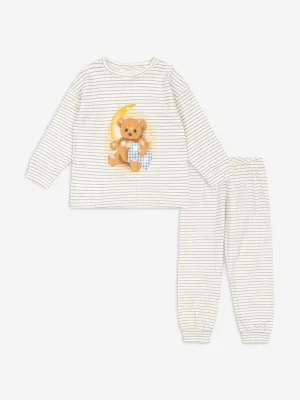 Kids Striped Gio Pant Set in Blue