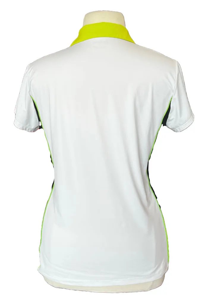 Kinona White, Black, and Green Short Sleeve Golf Polo MSP$100