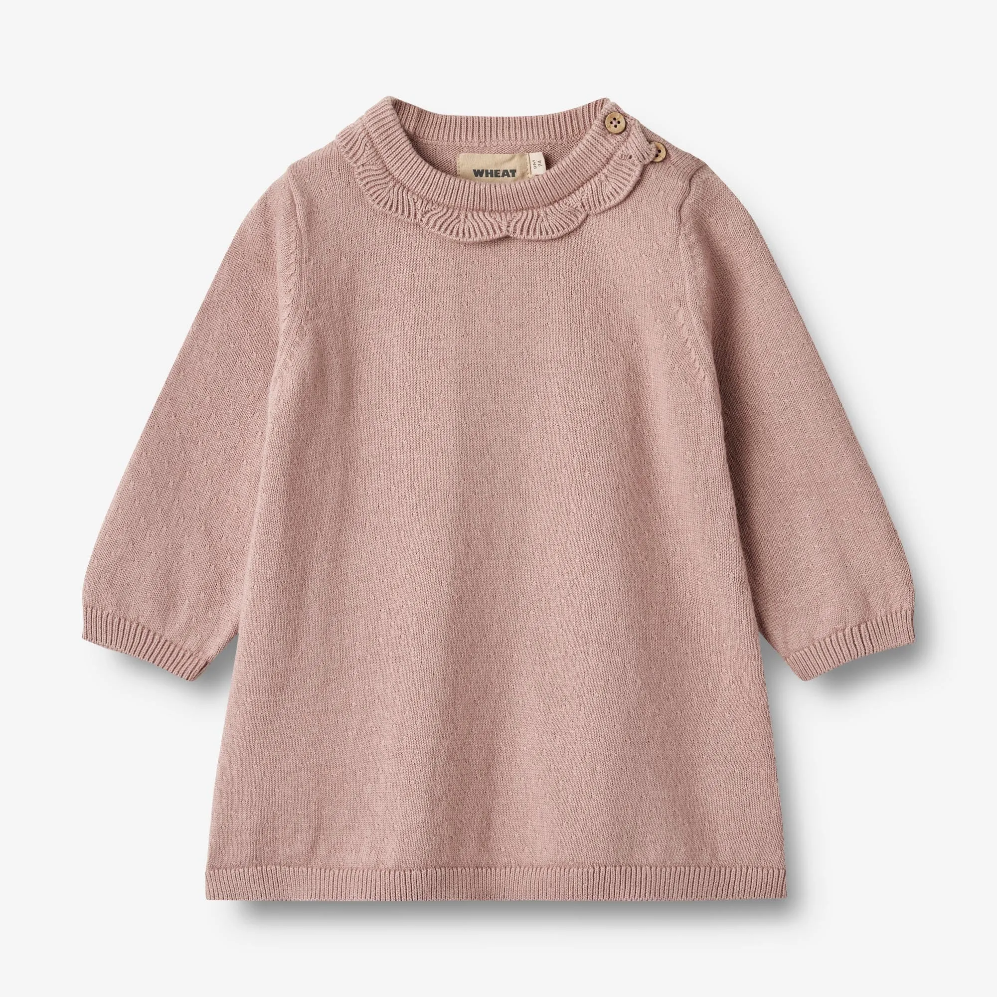 Knit Dress Nannie - dry rose Wheat