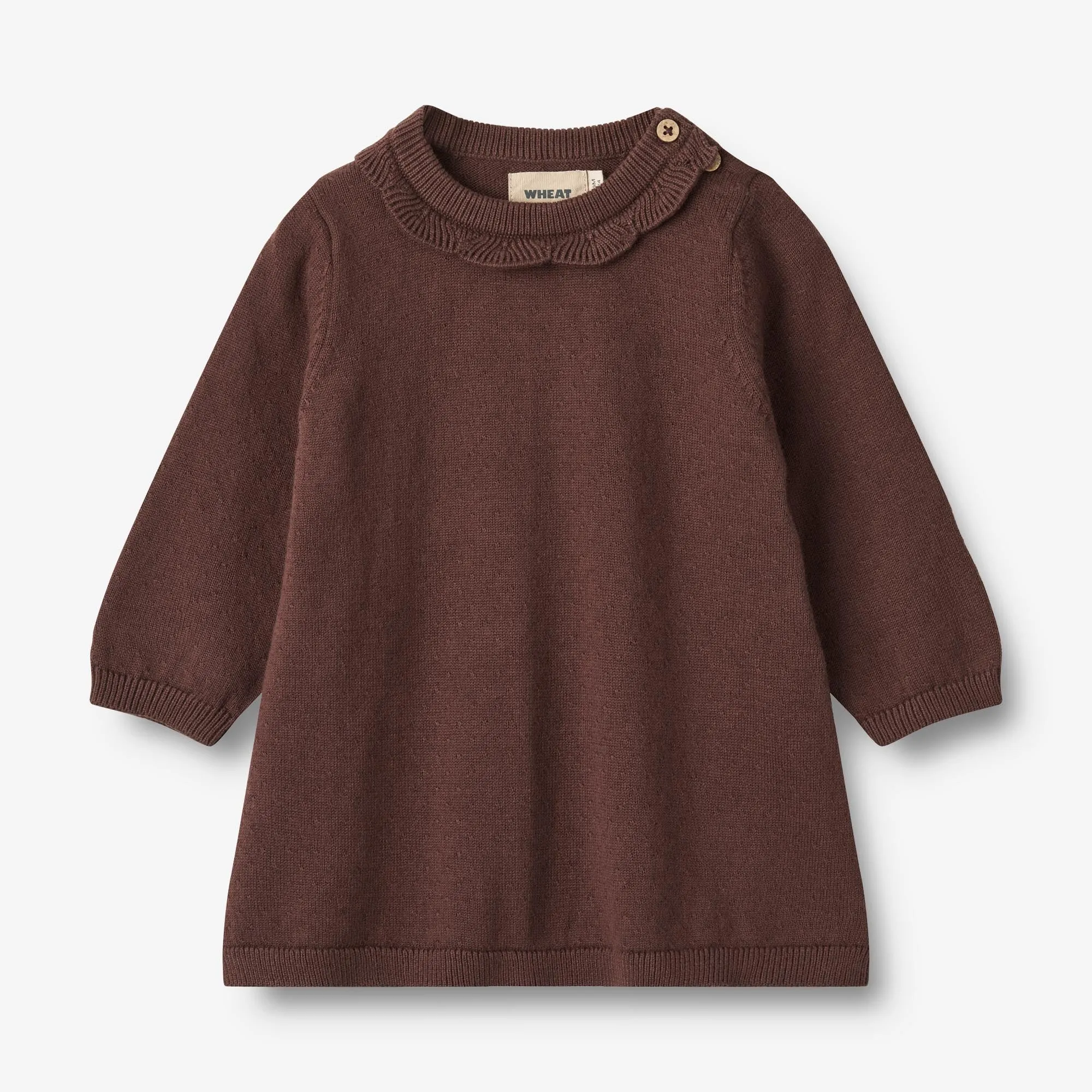 Knit Dress Nannie - eggplant Wheat