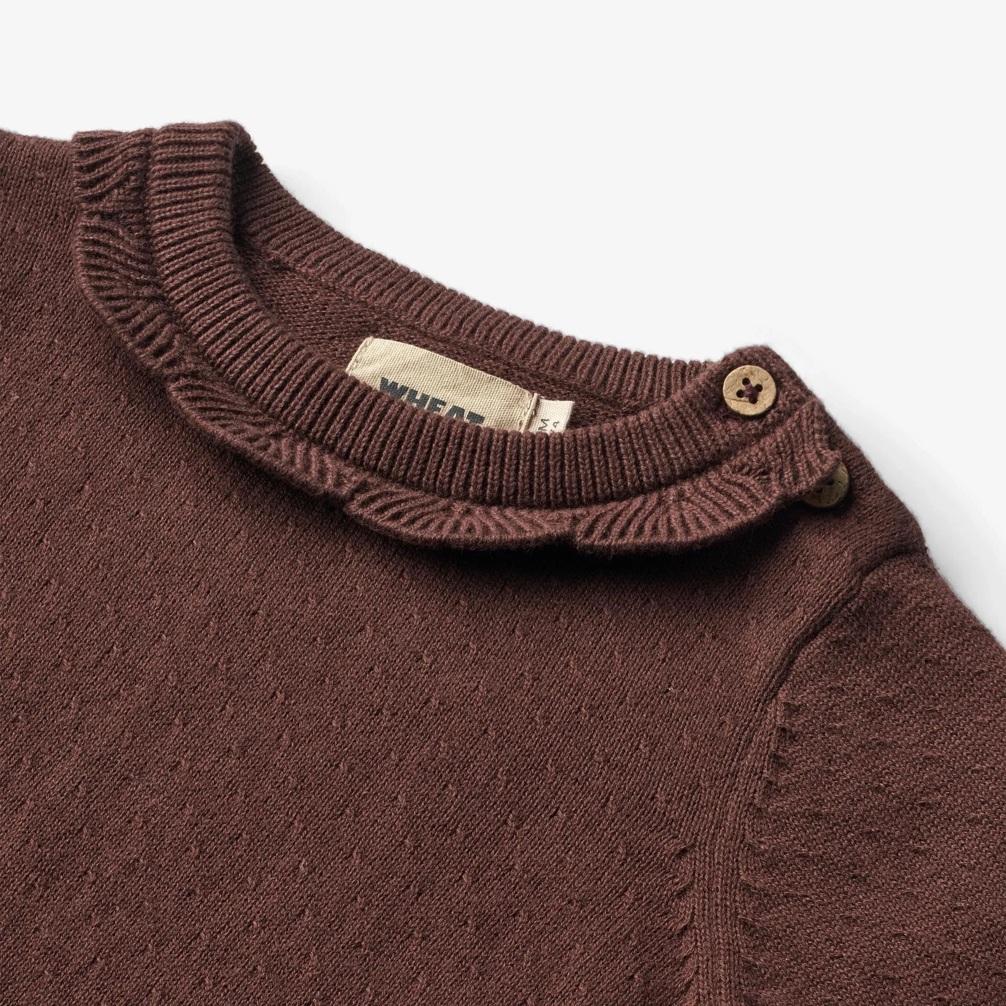 Knit Dress Nannie - eggplant Wheat