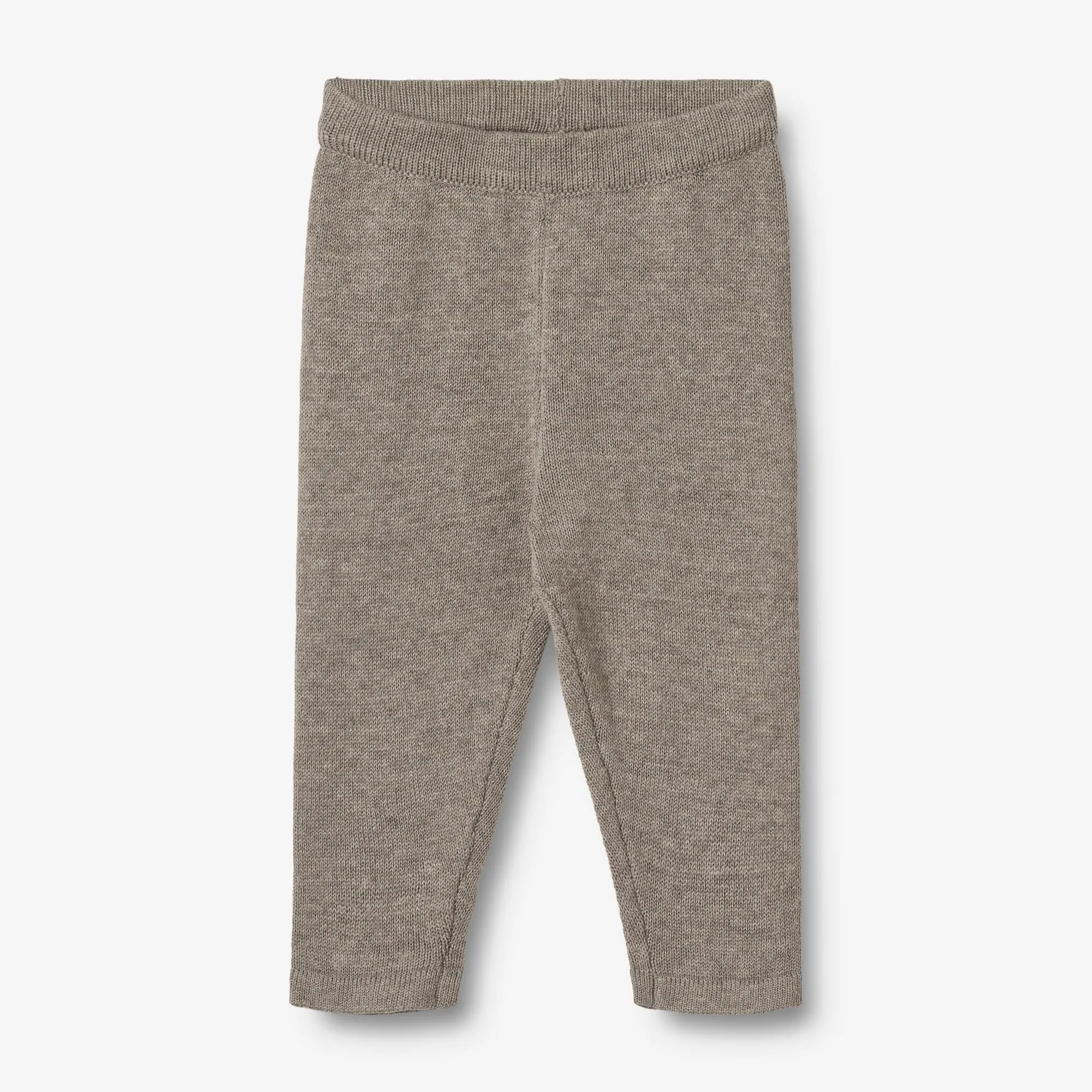 Knit Trousers Neel - warm grey melange Wheat
