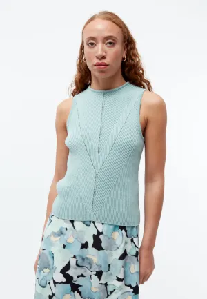 Knitted top GBCOURTNEY slim made from organic cotton - Irish Mint Givn Berlin