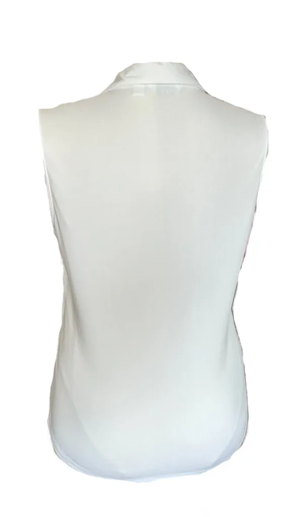 Lady Hagen White Sleeveless Women's Golf Top Size L