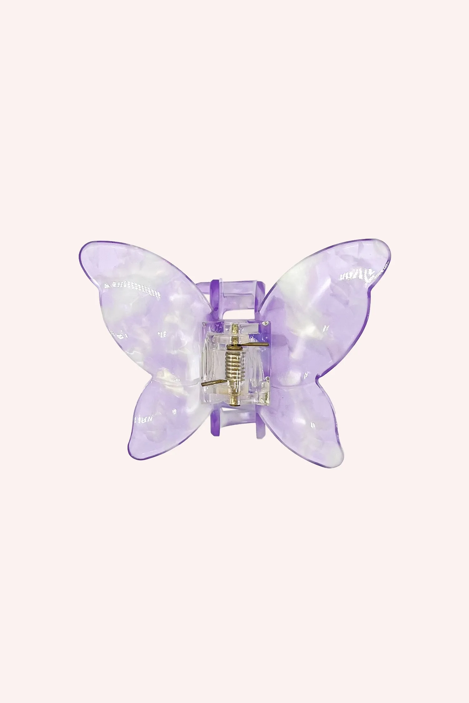Large Gemstone Butterfly Jaw Clip Lavender Annasui