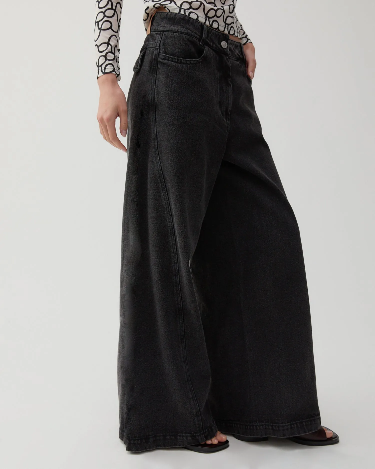 Linda Trousers Organic Cotton Denim Black