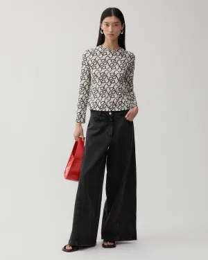 Linda Trousers Organic Cotton Denim Black