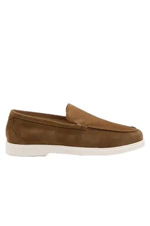 Loake Tuscany Suede Casual Shoe Chestnut Suede