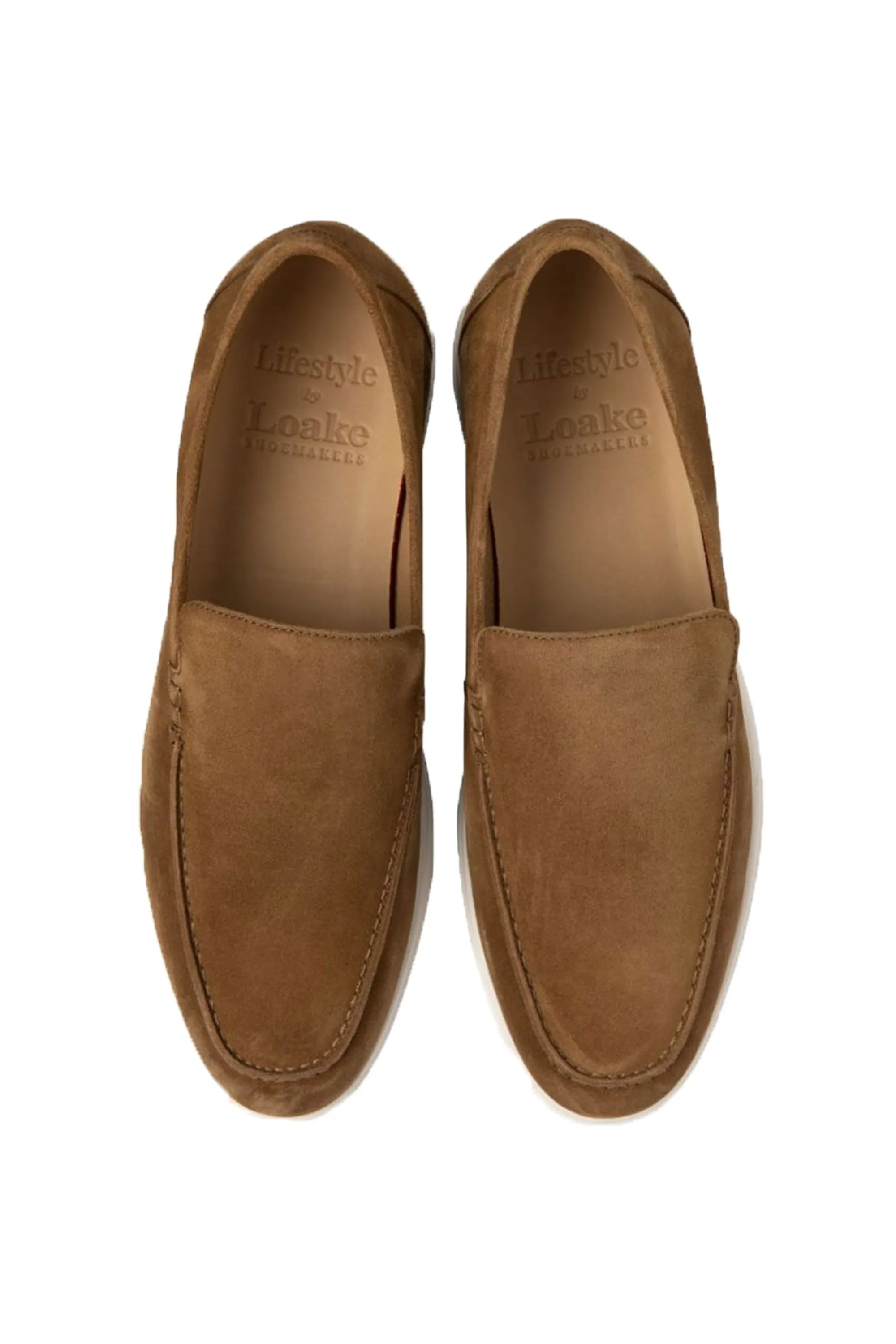 Loake Tuscany Suede Casual Shoe Chestnut Suede