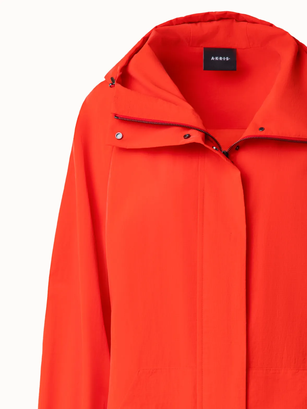 Long Hooded Water Repellent Parka Akris
