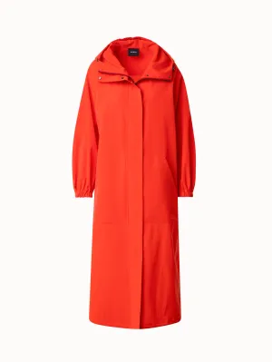 Long Hooded Water Repellent Parka Akris