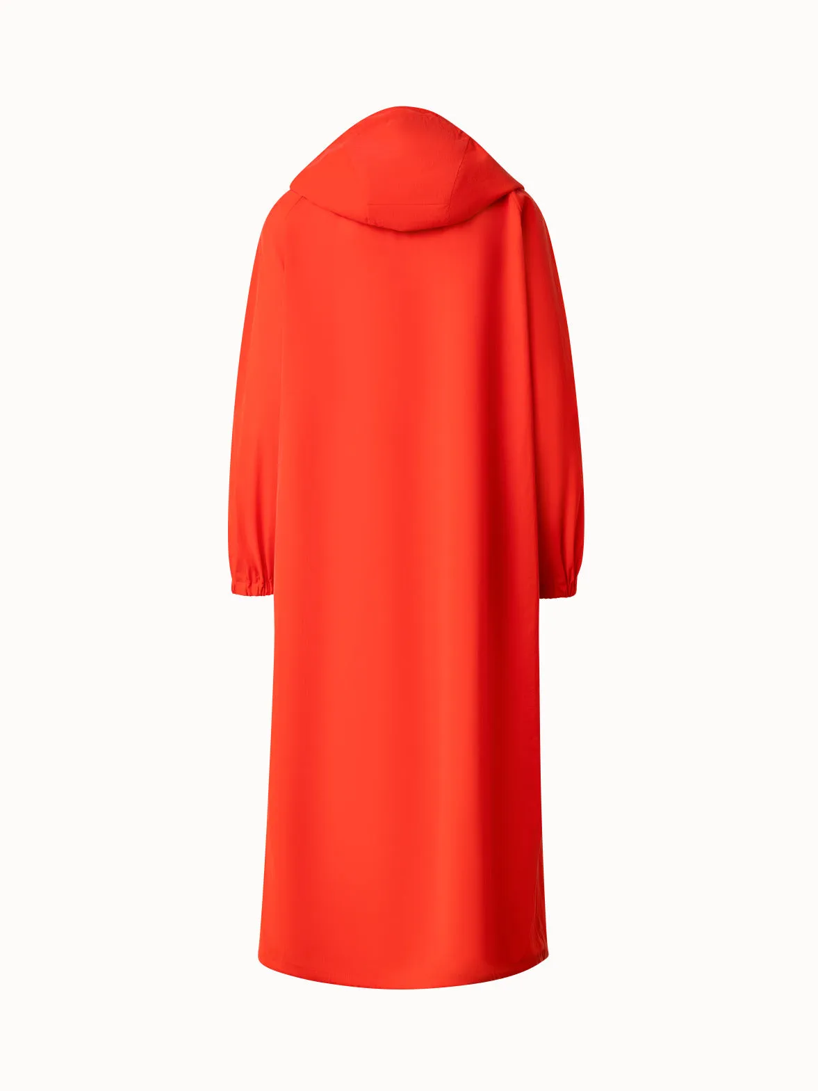 Long Hooded Water Repellent Parka Akris