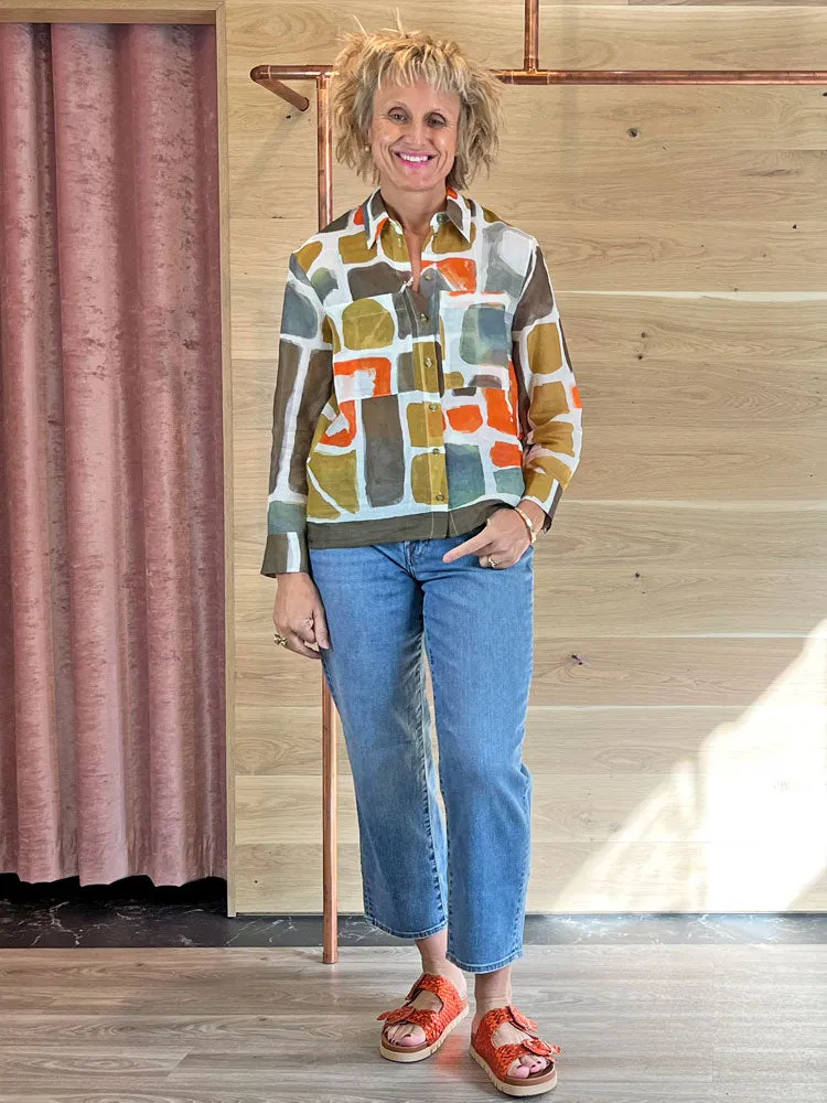 Luisa Cerano Patterned Shirt Ethnic Print