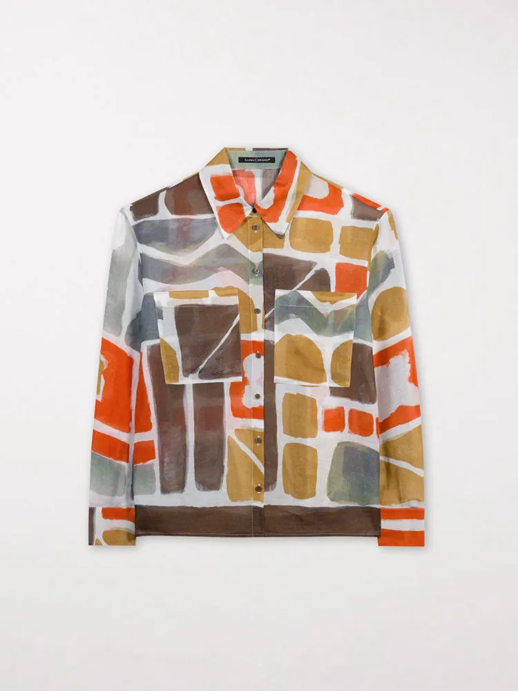 Luisa Cerano Patterned Shirt Ethnic Print