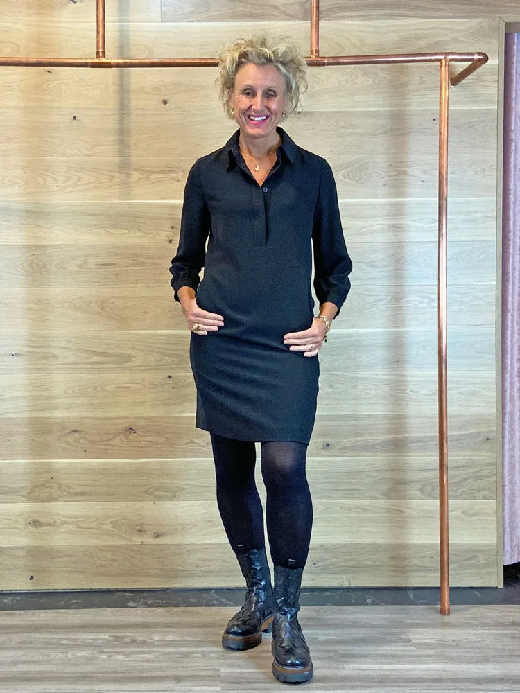 Luisa Cerano Shirt Dress Black