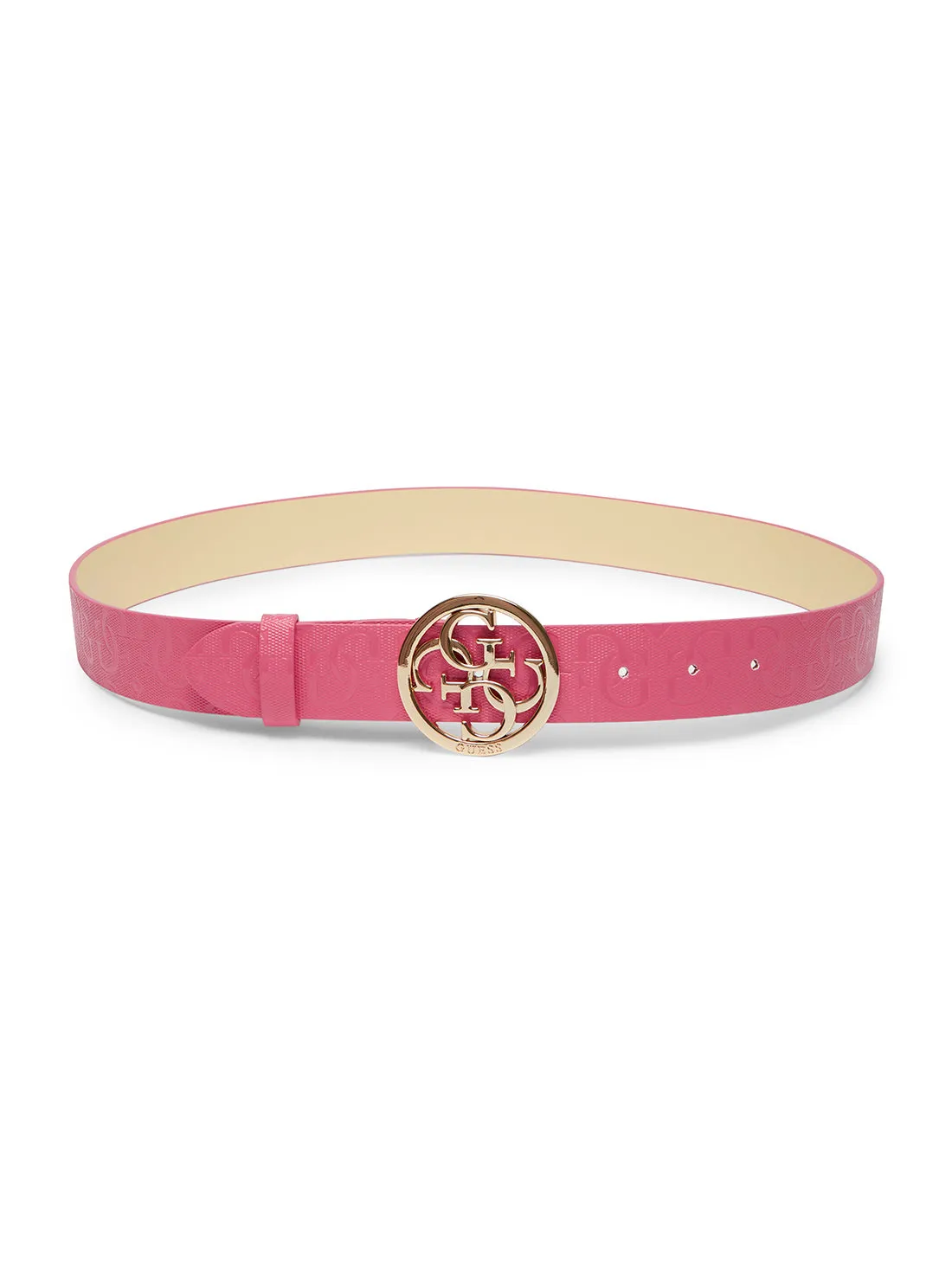 Magenta Caddie Adjustable Belt Guess