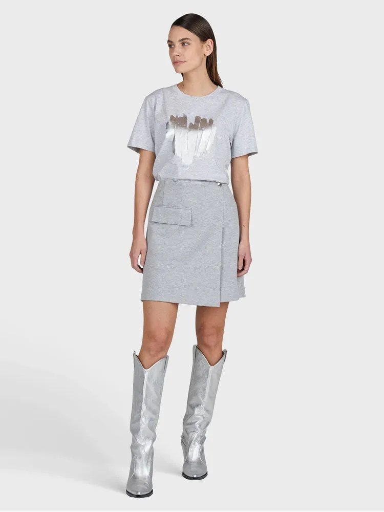 Marc Aurel T-Shirt Silver Grey