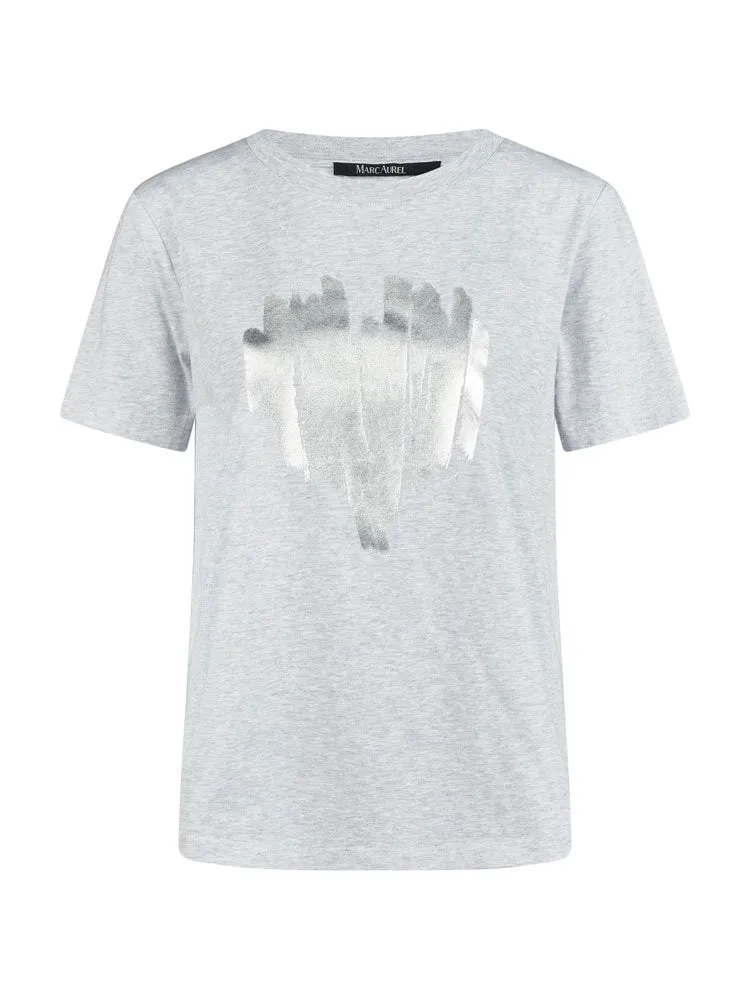 Marc Aurel T-Shirt Silver Grey