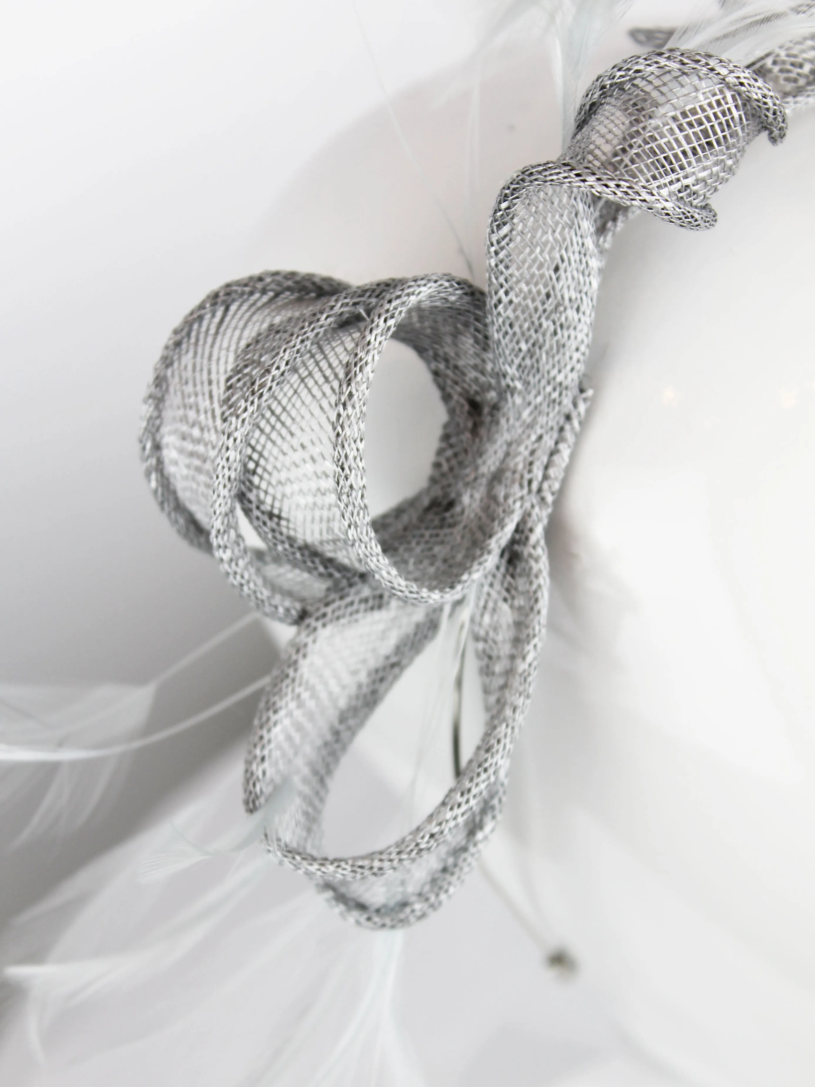 Max & Ellie Fascinator in Silver