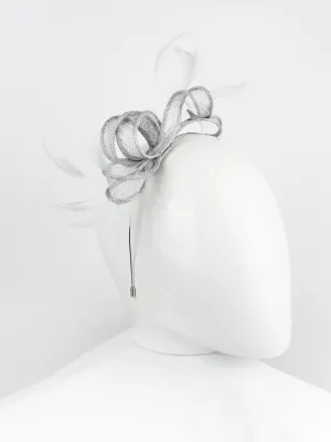 Max & Ellie Fascinator in Silver