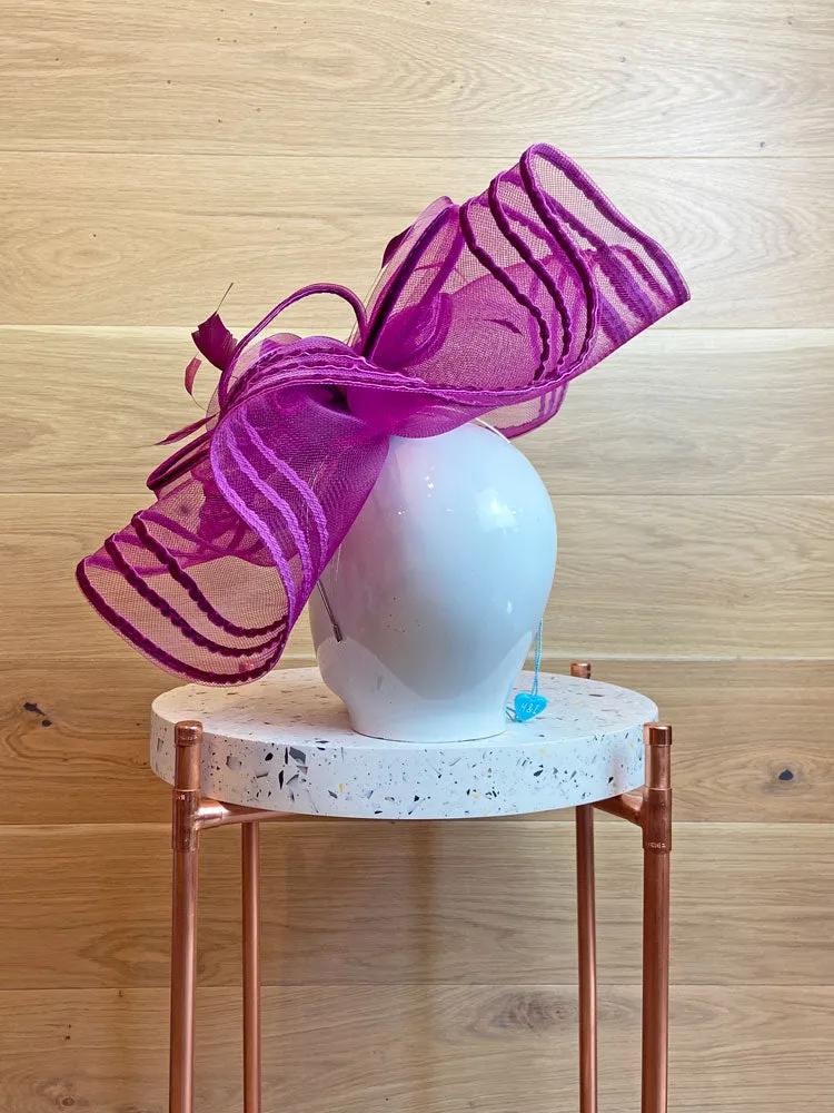 Max & Ellie Large Fascinator Grape