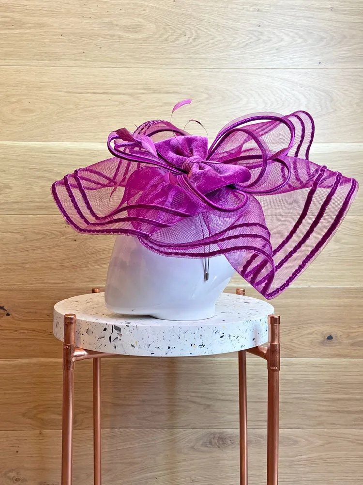 Max & Ellie Large Fascinator Grape