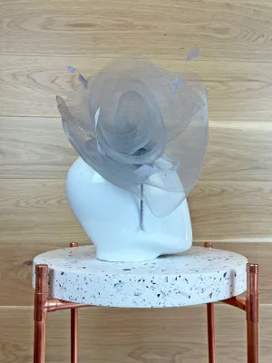 Max & Ellie Large Fascinator Mercury