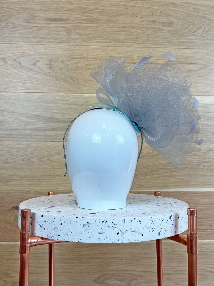 Max & Ellie Large Fascinator Mercury