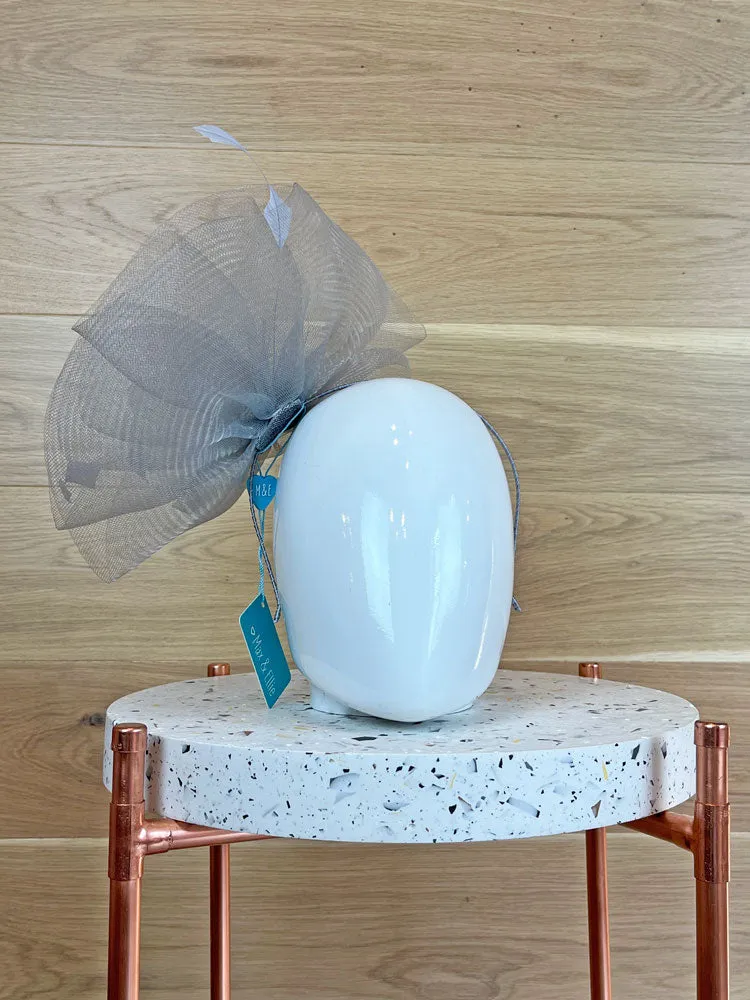 Max & Ellie Large Fascinator Mercury