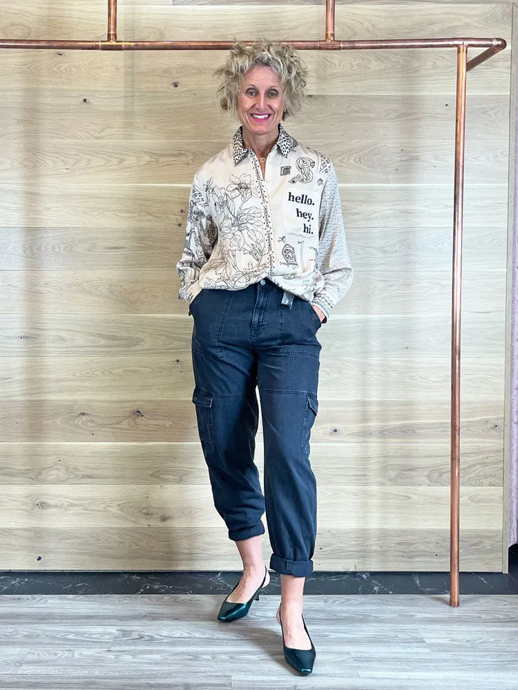 Me369 Isabel Mixed Print Shirt Blossom