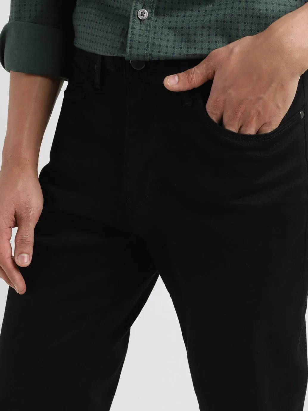 Men's 511 Black Slim Fit Mid Rise Jeans
