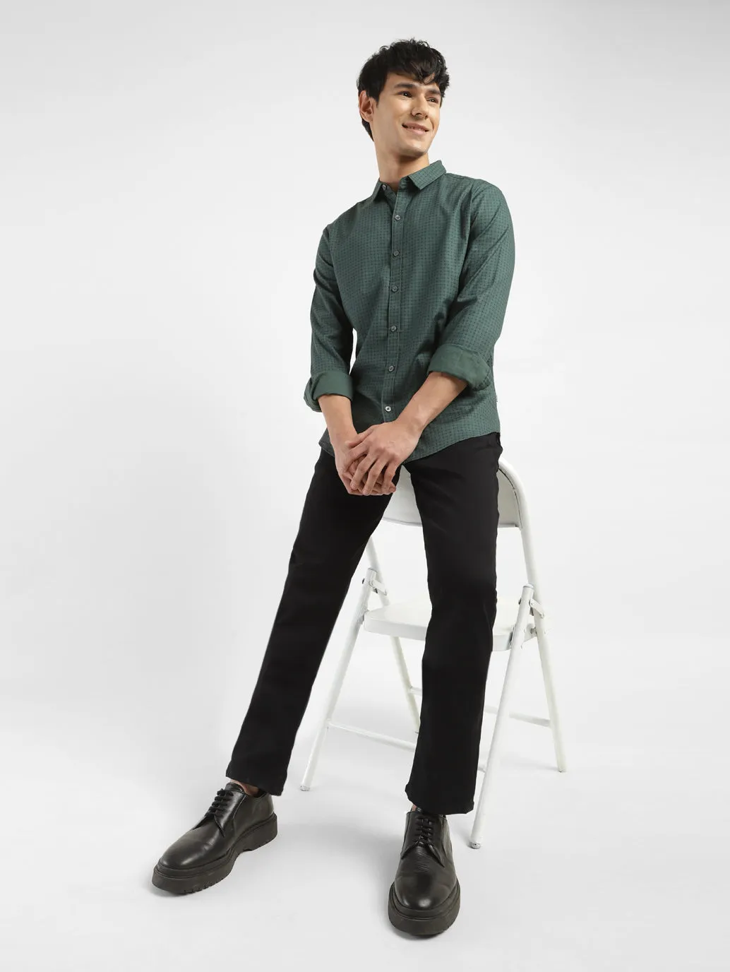 Men's 511 Black Slim Fit Mid Rise Jeans