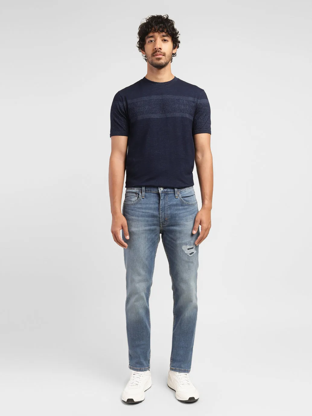 Men's 511 Blue Slim Fit Mid Rise Jeans