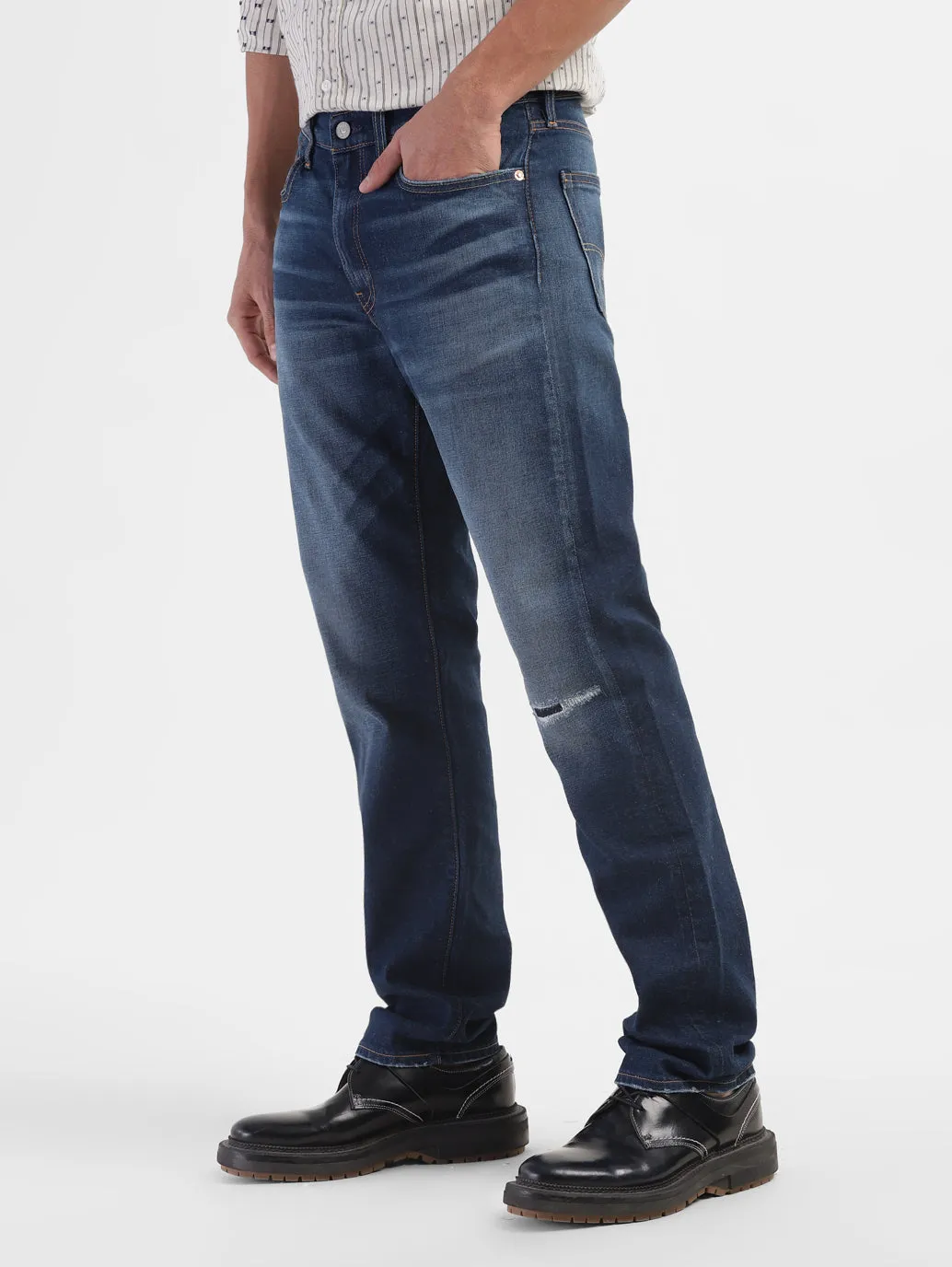 Men's 511 Blue Slim Fit Mid Rise Jeans